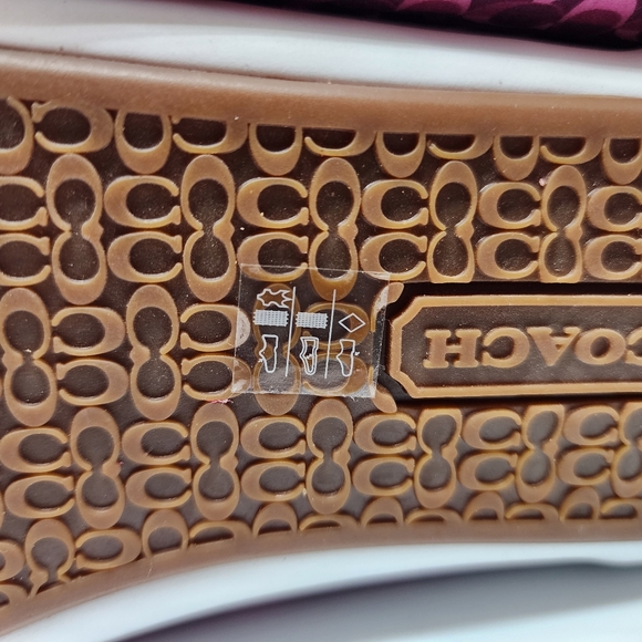 NWT Coach Monogram Barrett Signature C Sneakers A4508 Size 10 in Berry Multi - Picture 2 of 14